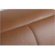 Pemberly Row 7-Piece 1 Console 3-Power Reclining Leather Sectional in Brown