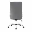 Pemberly Row Modern High-Back Leather Conference Office Chair in Gray
