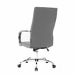Pemberly Row Modern High-Back Leather Conference Office Chair in Gray