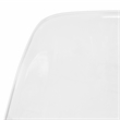 Pemberly Row Dining Side Chair With Acrylic Eiffel Base in Clear Set of 4