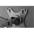 Pemberly Row Premium Double Monitor Desk Mount/USB 2.0 and Audio Port Black