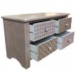 Pemberly Row MDF Wood 4 Drawer Accent Chest in Distressed Natural