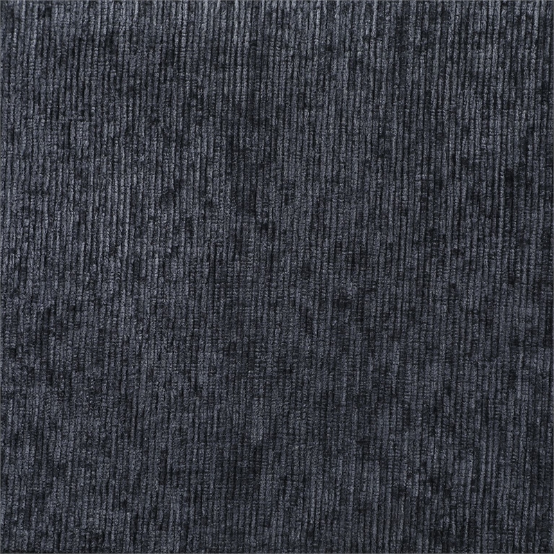 Pemberly Row 7-Piece Upholstered Modern Chenille Sectional in Black