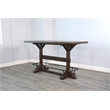 Pemberly Row Contemporary Mahogany Solids & Veneers Solid Wood Pub Table