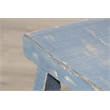 Pemberly Row Contemporary Mahogany Solids & Veneers Ocean Blue Pub Wood Table