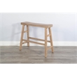 Pemberly Row Contemporary Mahogany Solids & Veneers Beach Pebble Pub Wood Table