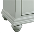 Pemberly Row Traditional Vertical 6-Drawer Chest in Gray Finish