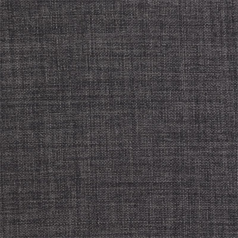 Pemberly Row Traditional Tufted Accent Chair in Charcoal Finish