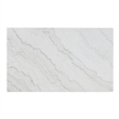 Pemberly Row Traditional Landon Marble Top Dining Table in White