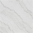 Pemberly Row Traditional Landon Marble Top Dining Table in White