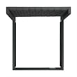 Pemberly Row Traditional King Tufted Upholstered Bed in Charcoal