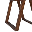 Pemberly Row Square End Table with Tempered Glass Top in Dark Espresso