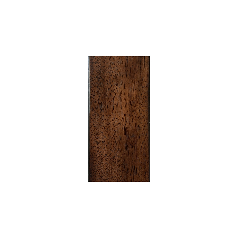 Pemberly Row Square End Table with Tempered Glass Top in Dark Espresso