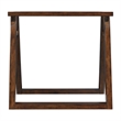 Pemberly Row Square End Table with Tempered Glass Top in Dark Espresso