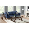 Pemberly Row Square End Table with Tempered Glass Top in Dark Espresso