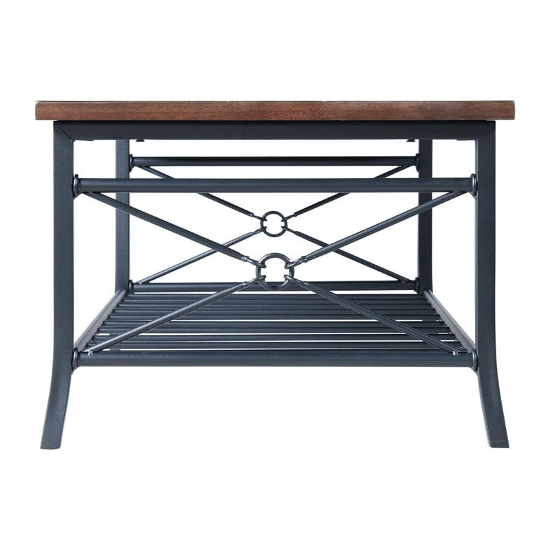 Pemberly Row Traditional 3-Piece Occasional Coffee Table and 2 End Tables Set