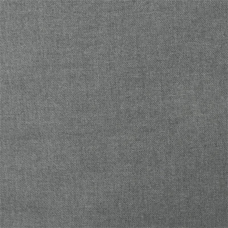 Pemberly Row 3' Water Resistant Fabric Bean Bag Chair in Dark Gray