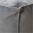 Pemberly Row 3' Water Resistant Fabric Bean Bag Chair in Dark Gray