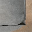 Pemberly Row 3' Water Resistant Fabric Bean Bag Chair in Dark Gray