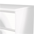 Pemberly Row 2-Piece Set with Nightstand & Dresser in White High Gloss