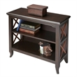 Pemberly Row 2 Shelf Low Bookcase in Transitional Cherry
