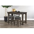 Pemberly Row 6-Piece Set with Pub Table and 5 Swivel Barstools in Tobacco Leaf