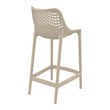 Pemberly Row Patio Counter Stool in Dove Gray Finish - Set of 2