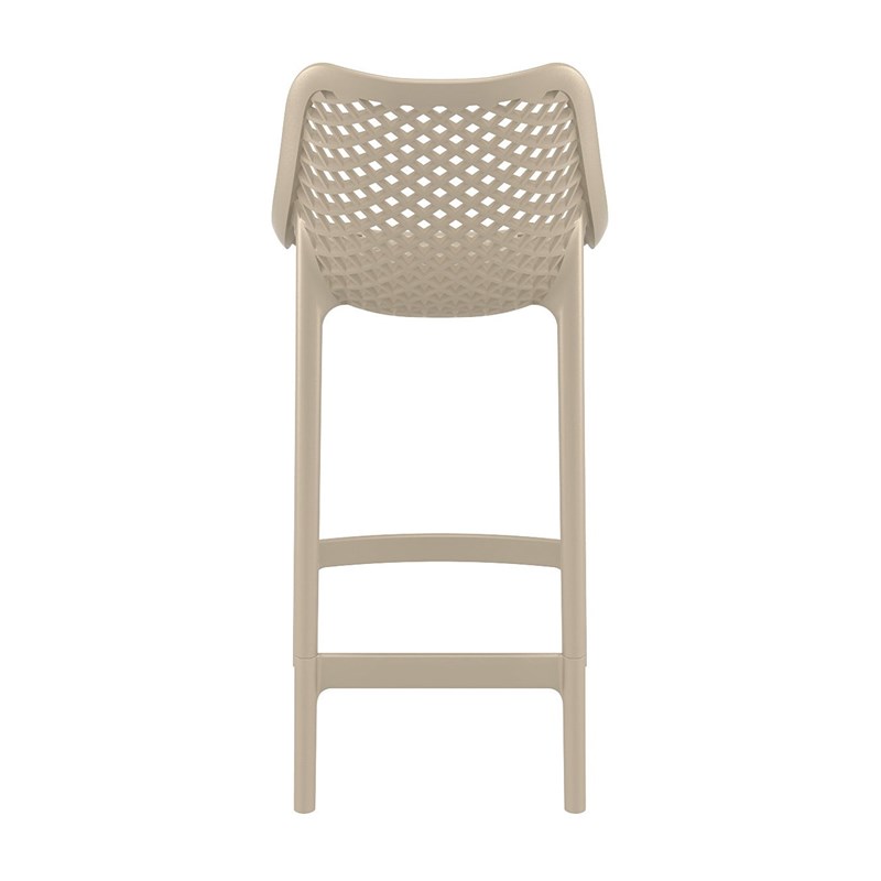 Pemberly Row Patio Counter Stool in Dove Gray Finish - Set of 2