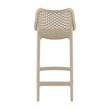 Pemberly Row Patio Counter Stool in Dove Gray Finish - Set of 2