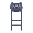 Pemberly Row Patio Counter Stool in Dark Gray Finish - Set of 2