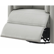 Pemberly Row Modern Wooden Glider Recliner with Swivel in Gray