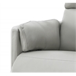 Pemberly Row Modern Wooden Glider Recliner with Swivel in Gray