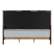 Pemberly Row Modern Wooden Bed in Light Gray and White and Brown