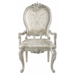 Pemberly Row Nailhead Trim Fabric Upholstery Arm Chair in Champagne (Set of 2)