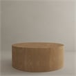 Pemberly Row Contemporary Solid Wood Coffee Table in Ash Finish