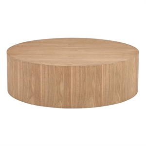 Pemberly Row Contemporary Solid Wood Coffee Table in Ash Finish
