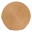 Pemberly Row Contemporary Bohemian Honey Scallop Rattan Coffee Table