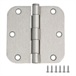 Pemberly Row Stainless Steel Door Hinge in Satin Nickel - 12 Pack