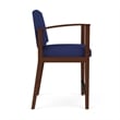 Pemberly Row Reception Hip Chair in Walnut/Open House Cobalt