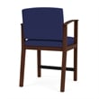 Pemberly Row Reception Hip Chair in Walnut/Open House Cobalt