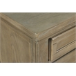 Pemberly Row Contemporary 3-Drawer Wood Nightstand in Pewter