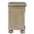 Pemberly Row Contemporary 3-Drawer Wood Nightstand in Pewter