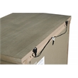 Pemberly Row Contemporary 3-Drawer Wood Nightstand in Pewter
