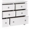 Pemberly Row Contemporary 8-Drawer Wood Dresser in White Finish