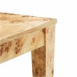 Pemberly Row Modern Rectangular Wood Dining Table in Natural Burl