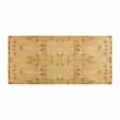 Pemberly Row Modern Rectangular Wood Dining Table in Natural Burl