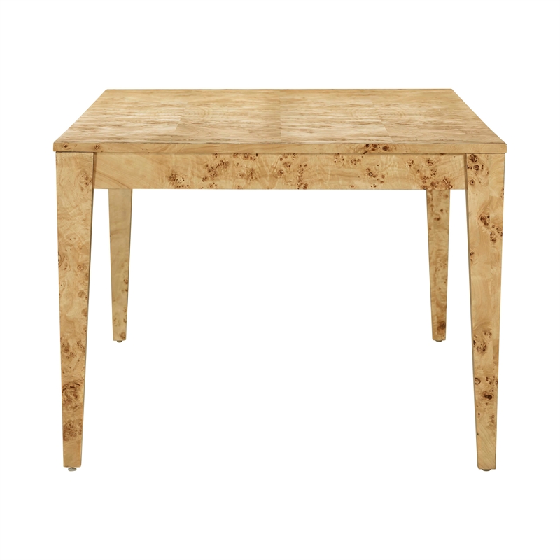 Pemberly Row Modern Rectangular Wood Dining Table in Natural Burl