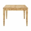 Pemberly Row Modern Rectangular Wood Dining Table in Natural Burl