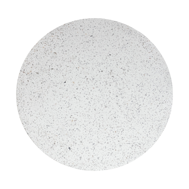 Pemberly Row Terrazzo Concrete Indoor / Outdoor Dining Table