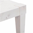 Pemberly Row Contemporary Acacia Burl Work Desk in White Finish